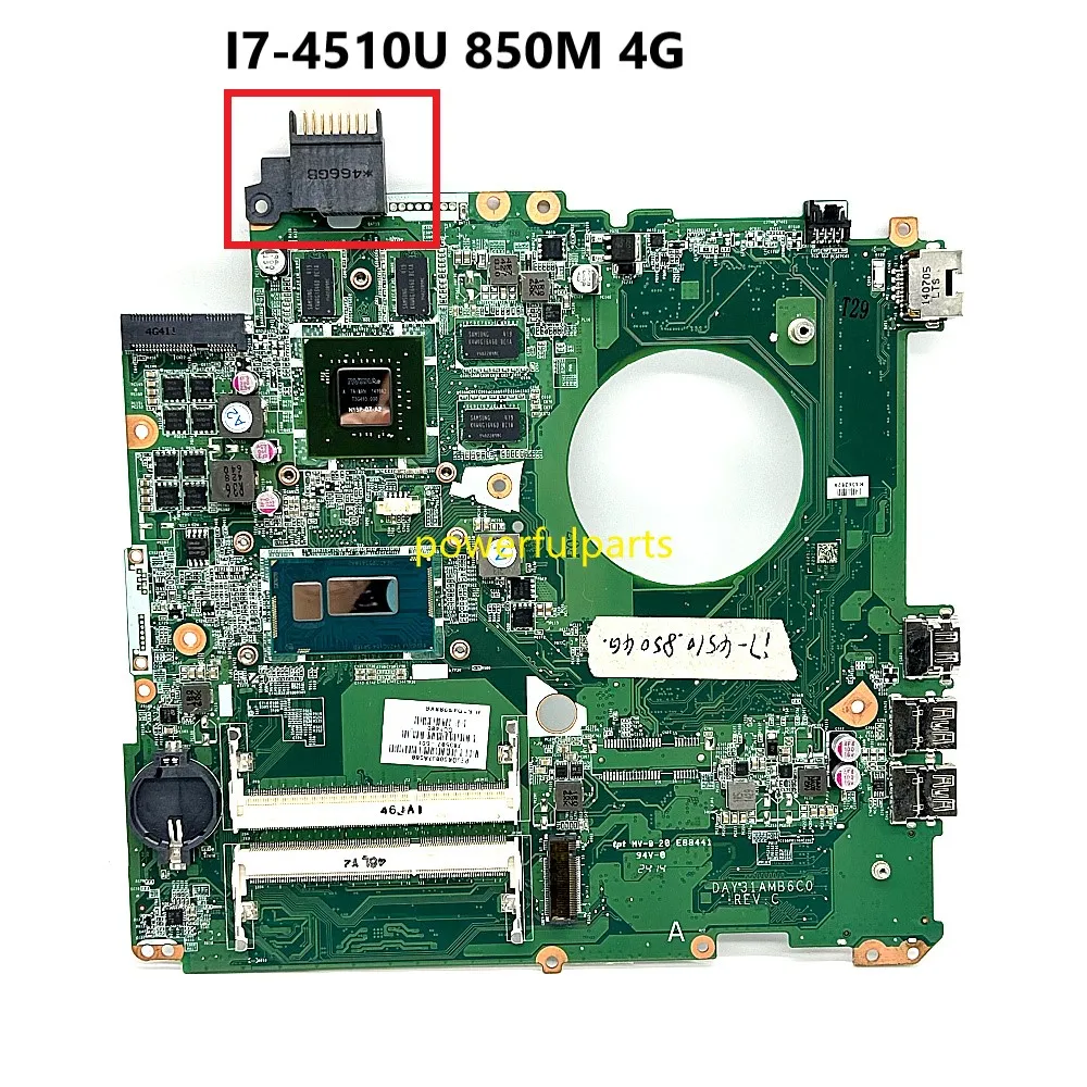 

Материнская плата для HP Envy 15T-K 15-K i7-4510u 850M 4G Graphic 763587-601 763587-501 DAY31AMB6C0 б/у, работает хорошо