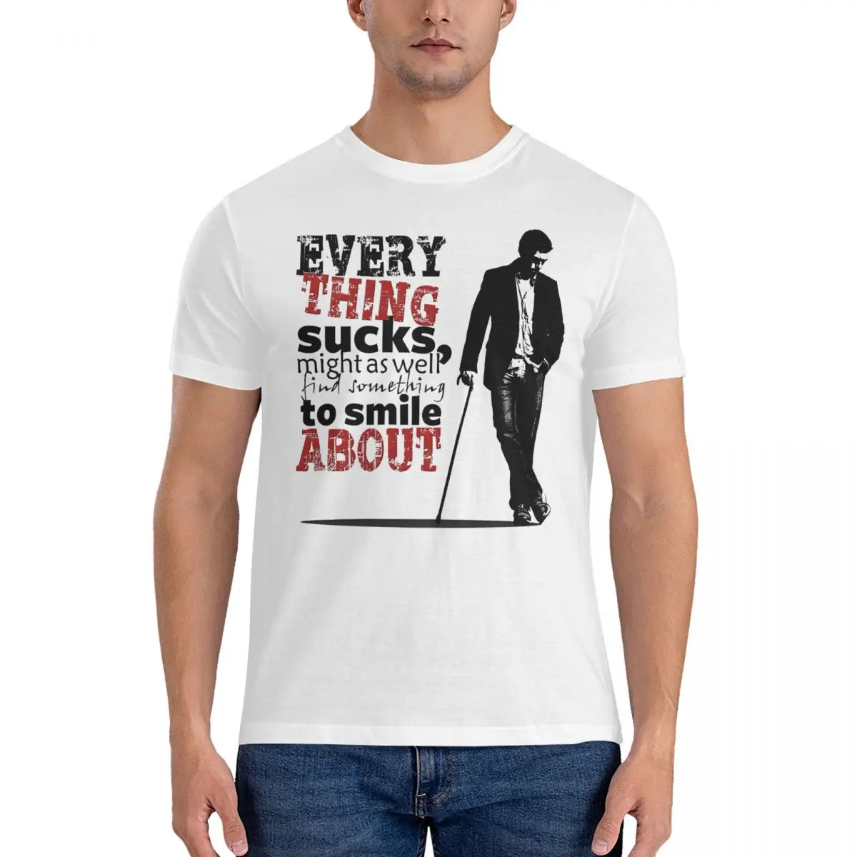 Мужские футболки с принтом в виде надписи Все дерзко