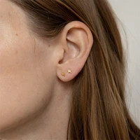 2022 new fashion women simple golden lightning real gold electroplating earrings women sexy party stainless earrings accessories