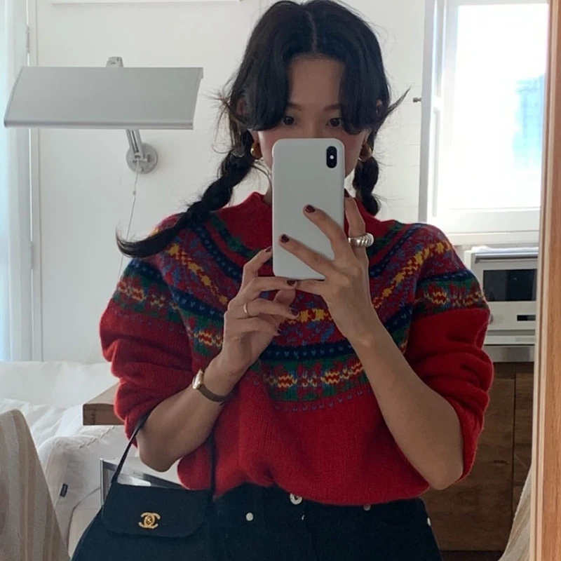 Женский вязаный свитер Nordic Fair Island