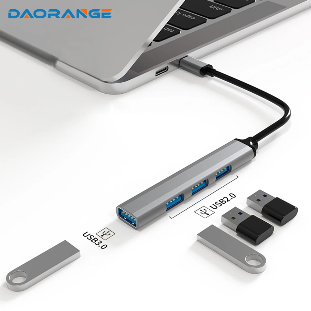 

4 в 1, USB C-концентратор на USB 3,0