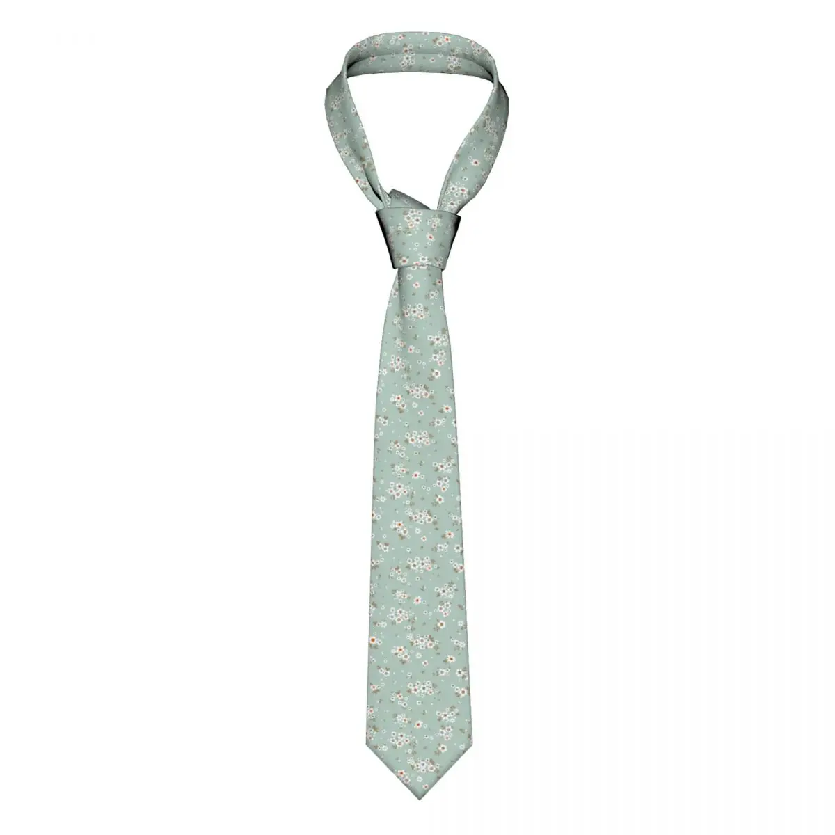 

Green Flower Floral Necktie Men Women Polyester 8 cm Neck Ties for Men Skinny Wide Shirt Accessories Cravat Office