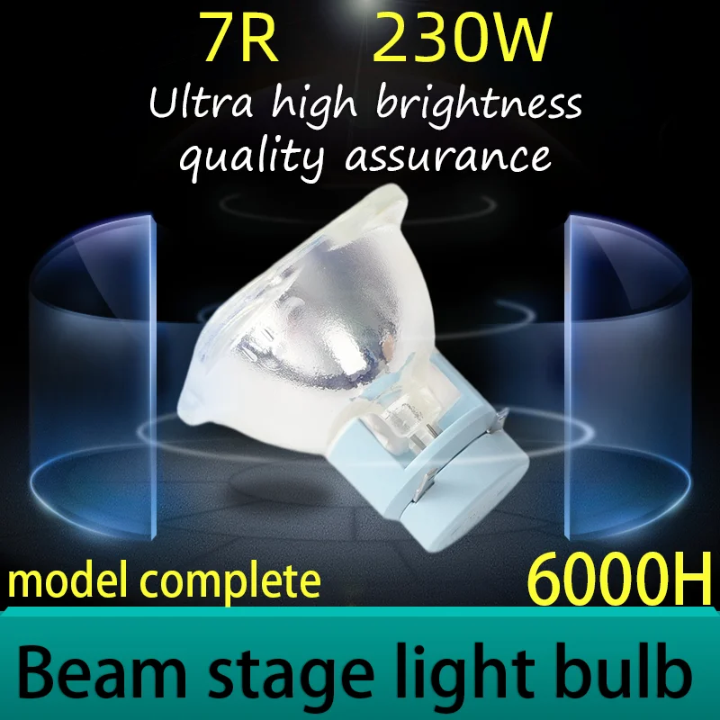 Фото Светодиодная лампа Sharpy 7R 230 Вт для вращающейся головы, лампа 7R 230 Вт для сценического света, дискотечного освещения, с балластом, для сценического оборудования №1
