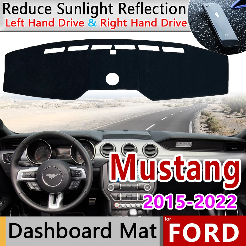 

Car Dashboard Cover Dash Board Mat Carpet Dashmat for Ford Mustang S550 2015~2022 Pad Sunshade Cushion Rug Cape Accessories 2017