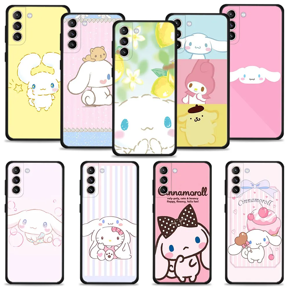 

Case For Samsung Galaxy S22 S21 S20 Ultra FE S10 S9 S8 Plus S10e Note 20Ultra 10Plus Shell Curly Tail Look Lemon Cinnamoroll