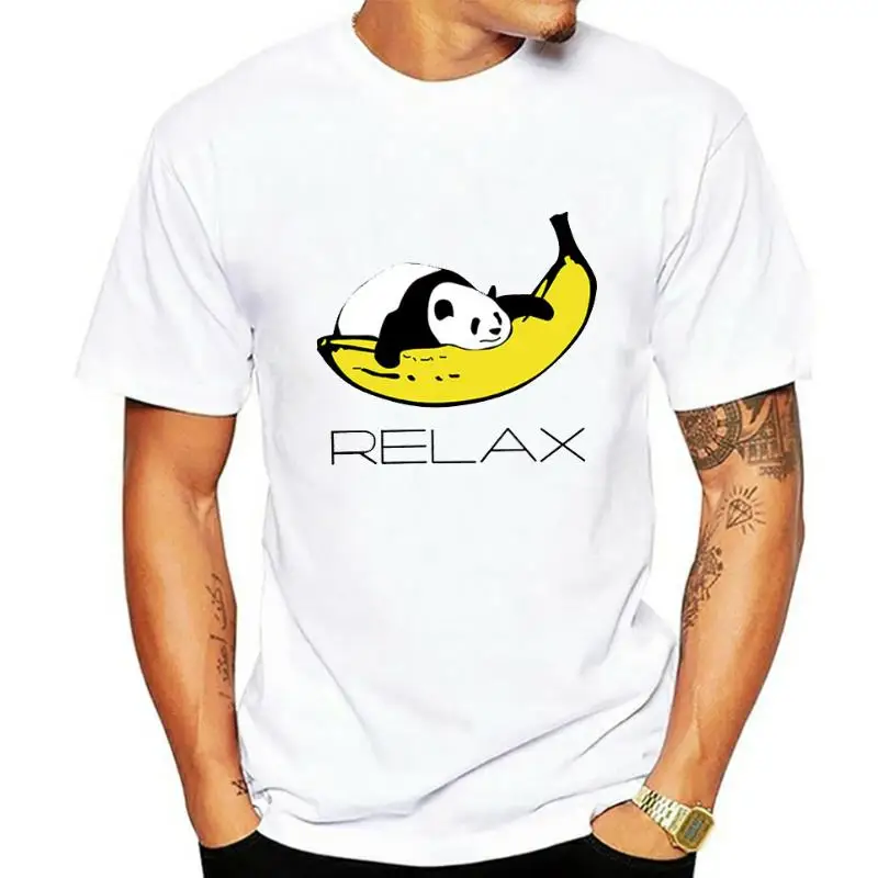

JCGO Summer Women T-shirts Short Sleeve 100% Cotton Lazy Panda Banana Print Plus Size S-5XL Female Casual t-shirt Lady Top Tees