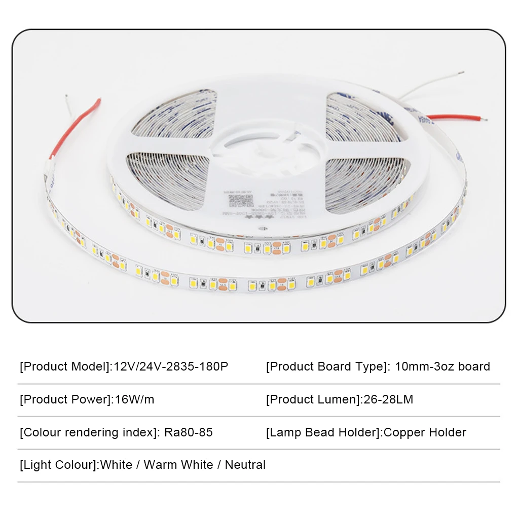 

String Light Decoration Self Adhesive Showcase Strip Lamp Lighting Tool Party Layout 3500K Warm White 12V 2835 60P