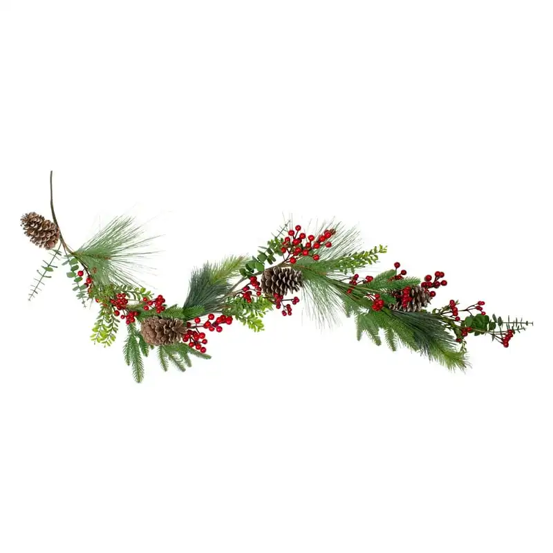 

Berry Pine and Eucalyptus Christmas Garland 60"