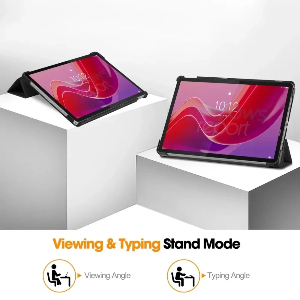 Фото Чехол для Lenovo Tab M10 FHD Plus 2-го поколения X606F 10.3'' из искусственной кожи с подставкой, функцией Sleep/Wake для планшета Xiaoxin Pad TB-X606X №4