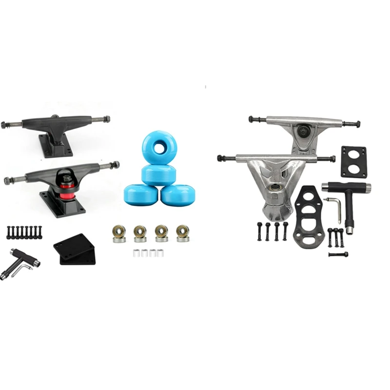 

6 Inch C7 Rotating Bracket Land Surfing Skateboard Bridge CX4 With 100A Skateboard Longboard 52X32mm Wheels