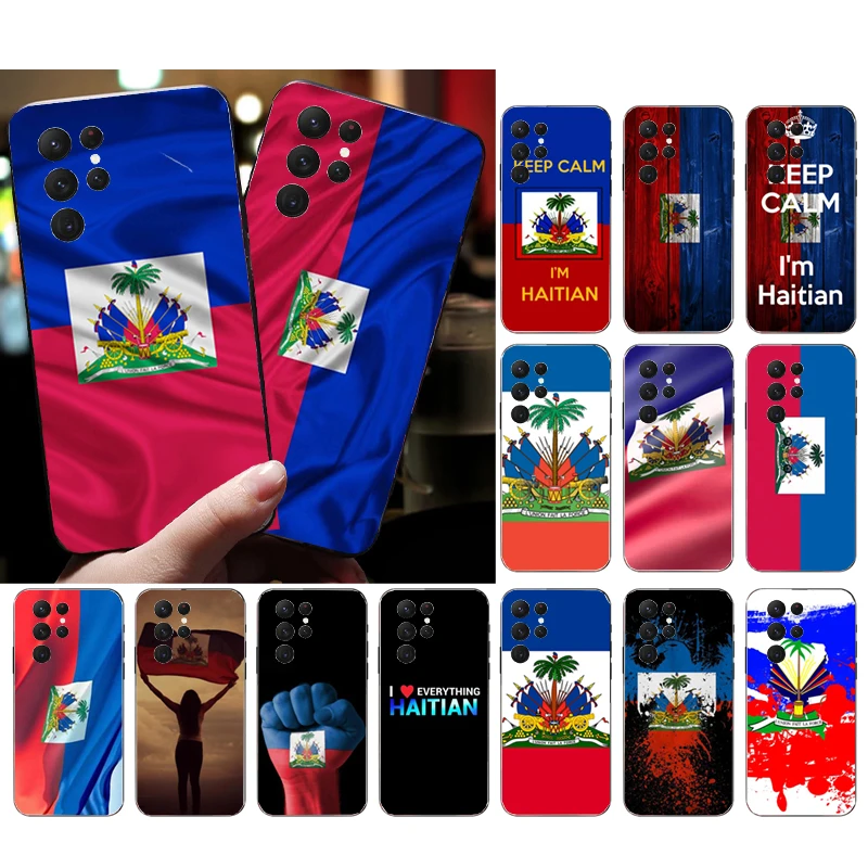 

Haiti Flag Phone Case for Samsung Galaxy S23 S22 S21 S20 Ultra S20 S22 S21 S10E S20FE Note 10Plus Note20 Ultra