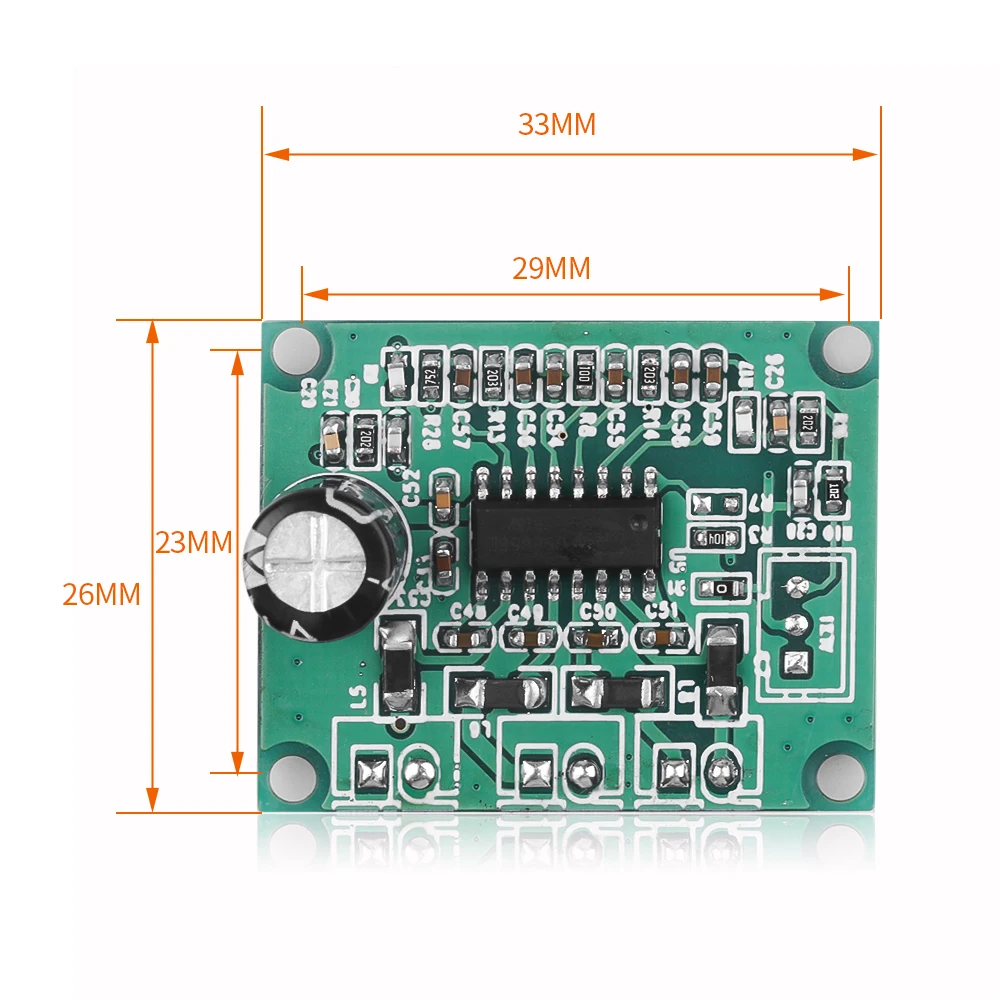 DC12V Макс. 2*20 Вт двухканальный цифровой стерео аудио усилитель мощности плата высокой мощности DIY 40 Вт MP3-модуль усиления (art.: 3920ceefea993) - 3920ceefea993