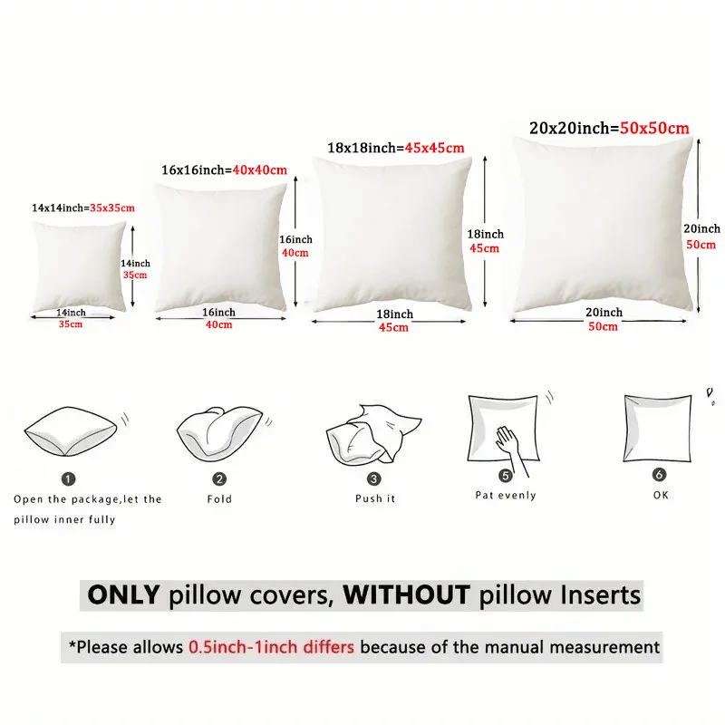 Фото Fundas almohada planas 2D - Paquete 4 mornas con diseño floral abstracto Impreso en 2D |   Fundas Corativas sin relleno, poliést №3