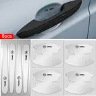 8 шт., прозрачные наклейки на автомобильные двери для защиты от столкновений