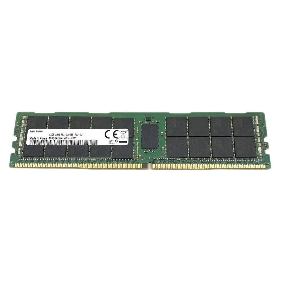 

New Samsung 64G RAM Memory DDR4 RDIMM REG 2Rx4 3200Mbps 1.2V M393A8G40AB2-CWE Server Memory Module Chip Retail Wholesale