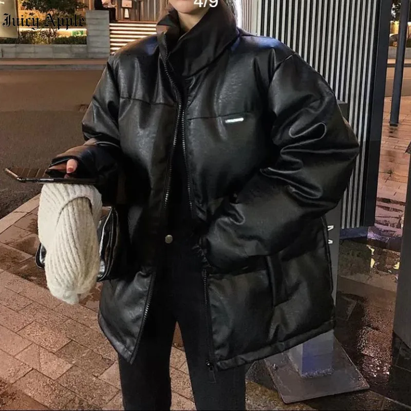 Winter Jacket Women 2022 Long Sleeve Loose Solid Zipper Pockets Coats Thick Warm Parkas Fashion Casual Outwear Female Clothing