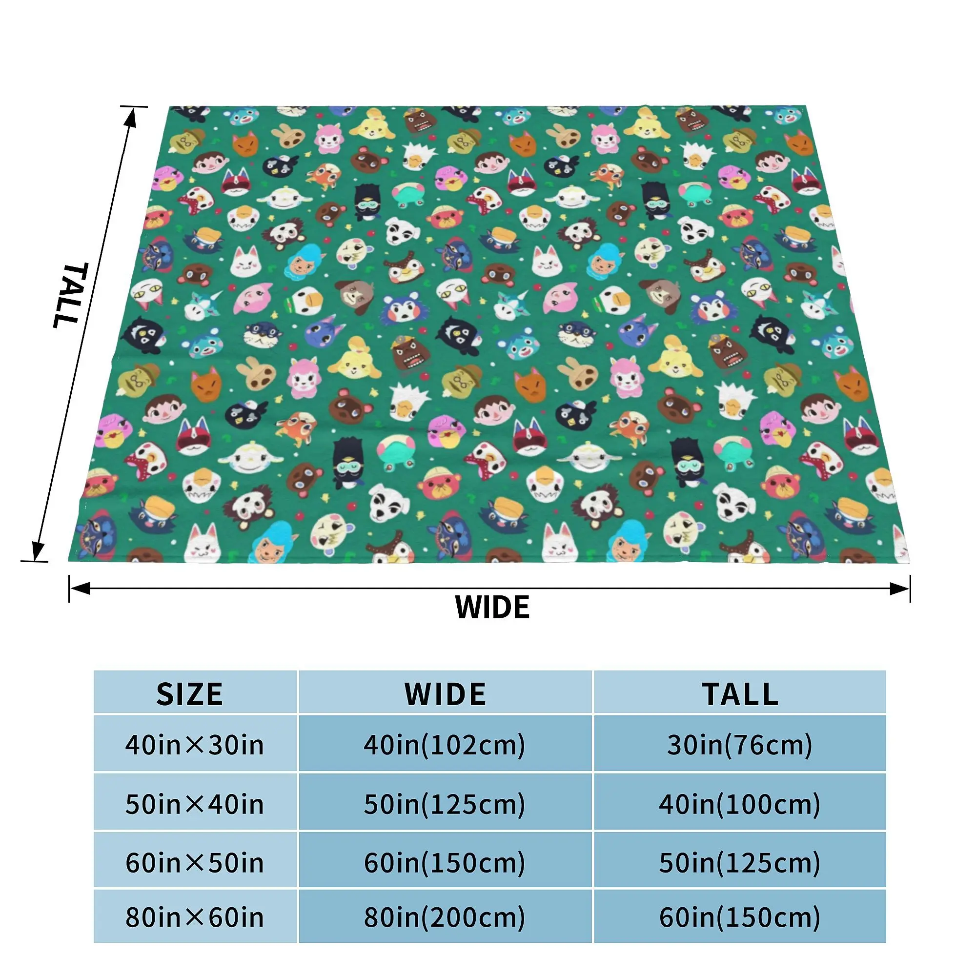 Мягкое бархатное одеяло с изображением животных для путешествий