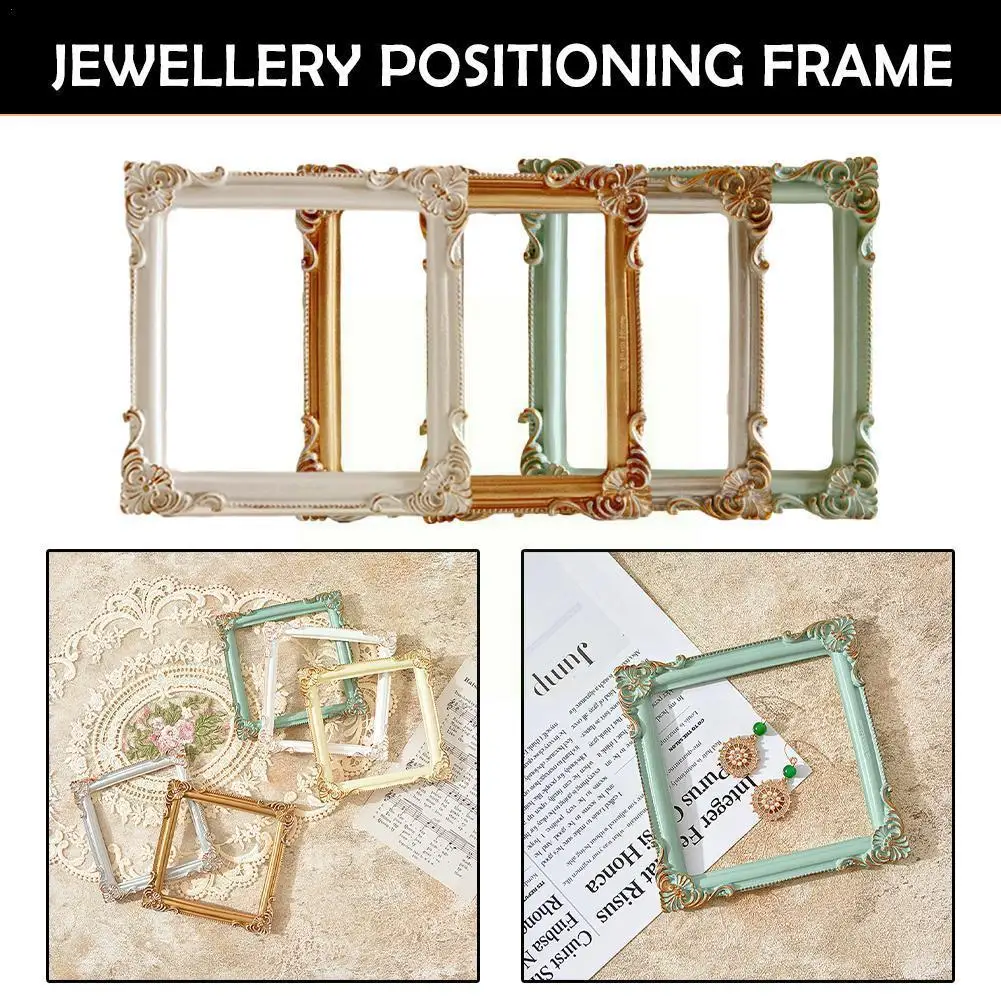 Рамка для позиционирования ювелирных изделий ретро фото рельефная Фотокарта Косметика рамка держатель стенд фоны рамка для фотографий соответствует I6S3