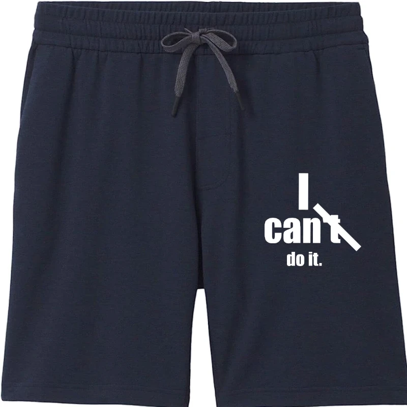 

COOLMIND 100% cotton I can do it words print Shorts man cool Shorts man o-neck loose men Men's shorts men shorts