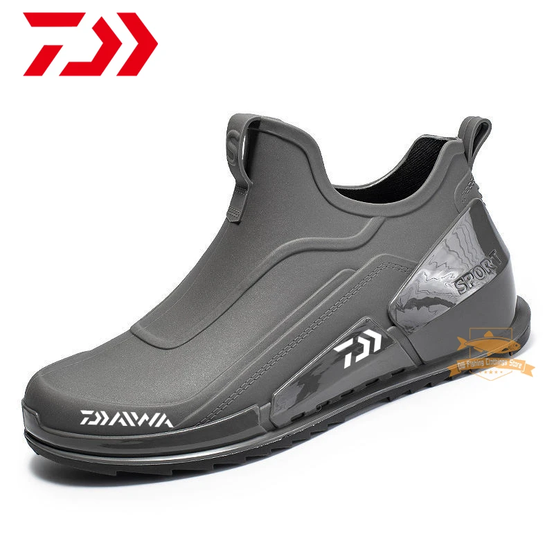 

Daiwa Fishing Shoes Men's Outdoor Sport Non-slip Hiking Shoes Shaxi Fishing Rain Boots Durable Waterproof Rubber Fishing Shoes