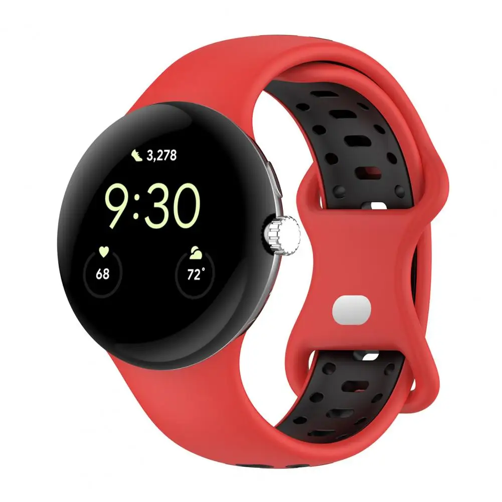 

Fashion Soft Not Hurt Skin Detachable Dual Color Smart Watch Band Replacement Watch Wrist Strap Wristwatch Band