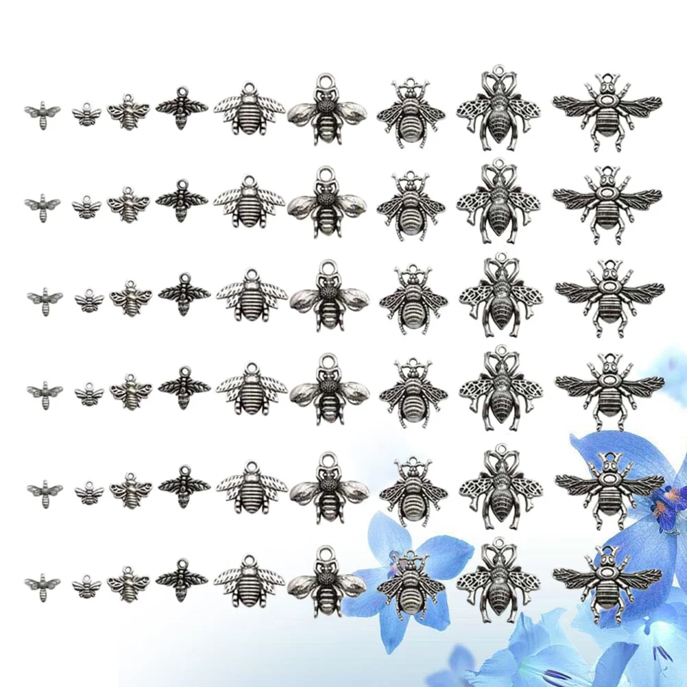 80 Pcs Alloy Pendant Charm Jewelry Making Pendants DIY Charms Kits Vintage Necklace Sets