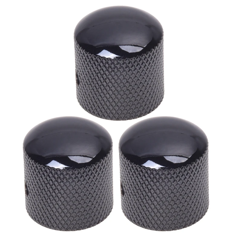 

3X Black Electric Guitar Volume Tone Control Knob