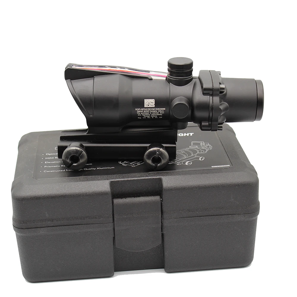 Оптический прицел Trijicon Scope ACOG 4X3 2 Style реальное волокно красный или зеленый свет |