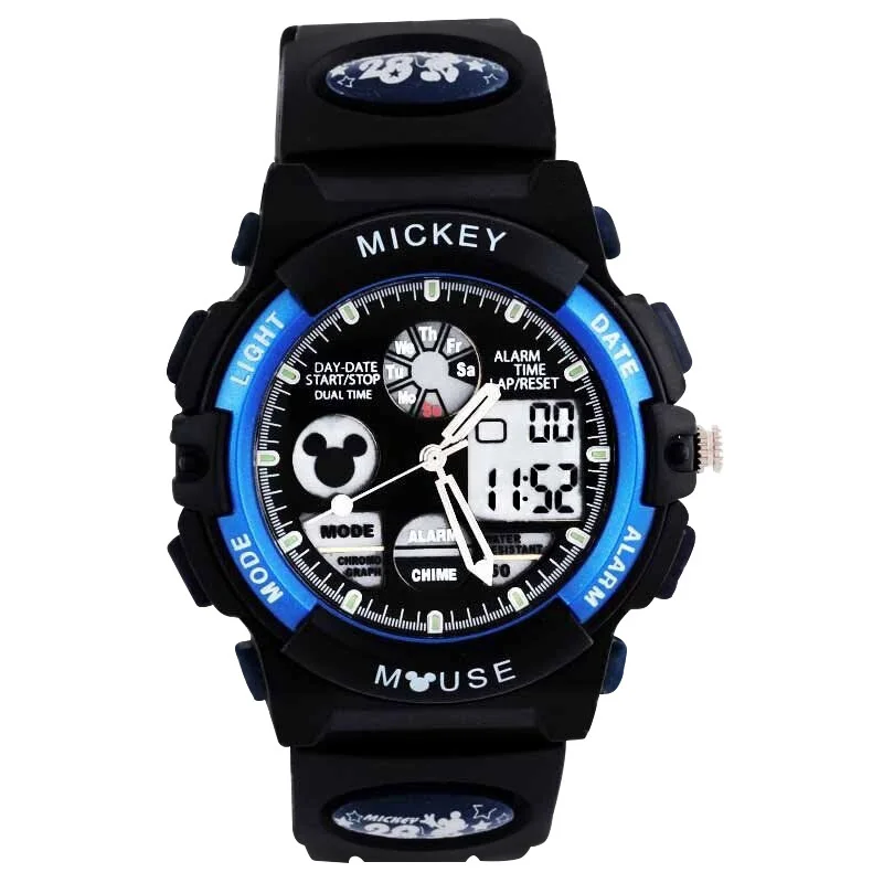 

Disney Children's Watch Boy's Electronic Watch Waterproof Boy's Luminous Sports Mickey Student Watch 238