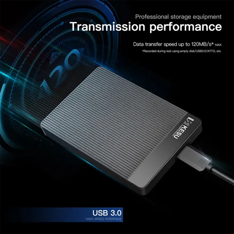 KESU HDD 2,5 "портативный внешний жесткий диск 1 ТБ/320 ГБ/500 ГБ/750 ГБ USB3.0 для хранения данных, совместимый с Mac Desktop/PC/PS4/Xbox/TV