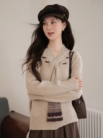 ALXNAN Женские пуловеры из трикотажа  D58056