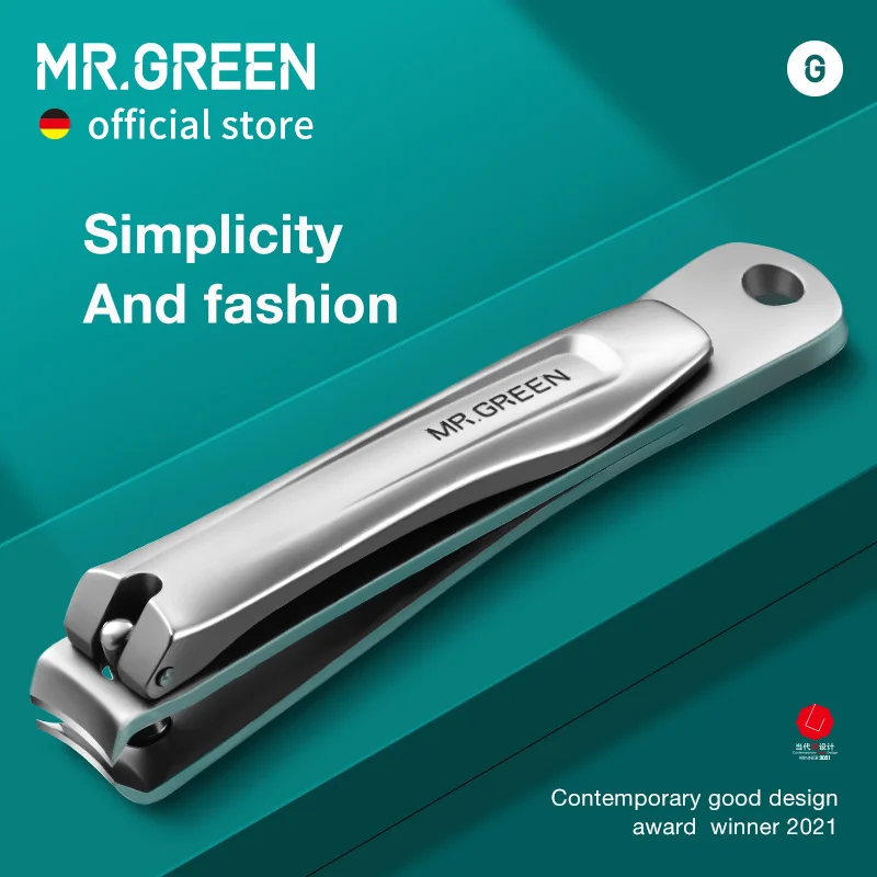 

MR.GREEN Nail Clippers Simplicity and Fashion Fingernail Clippers Nail Cutter Stainless Steel Nail Scissors with Nail Files…