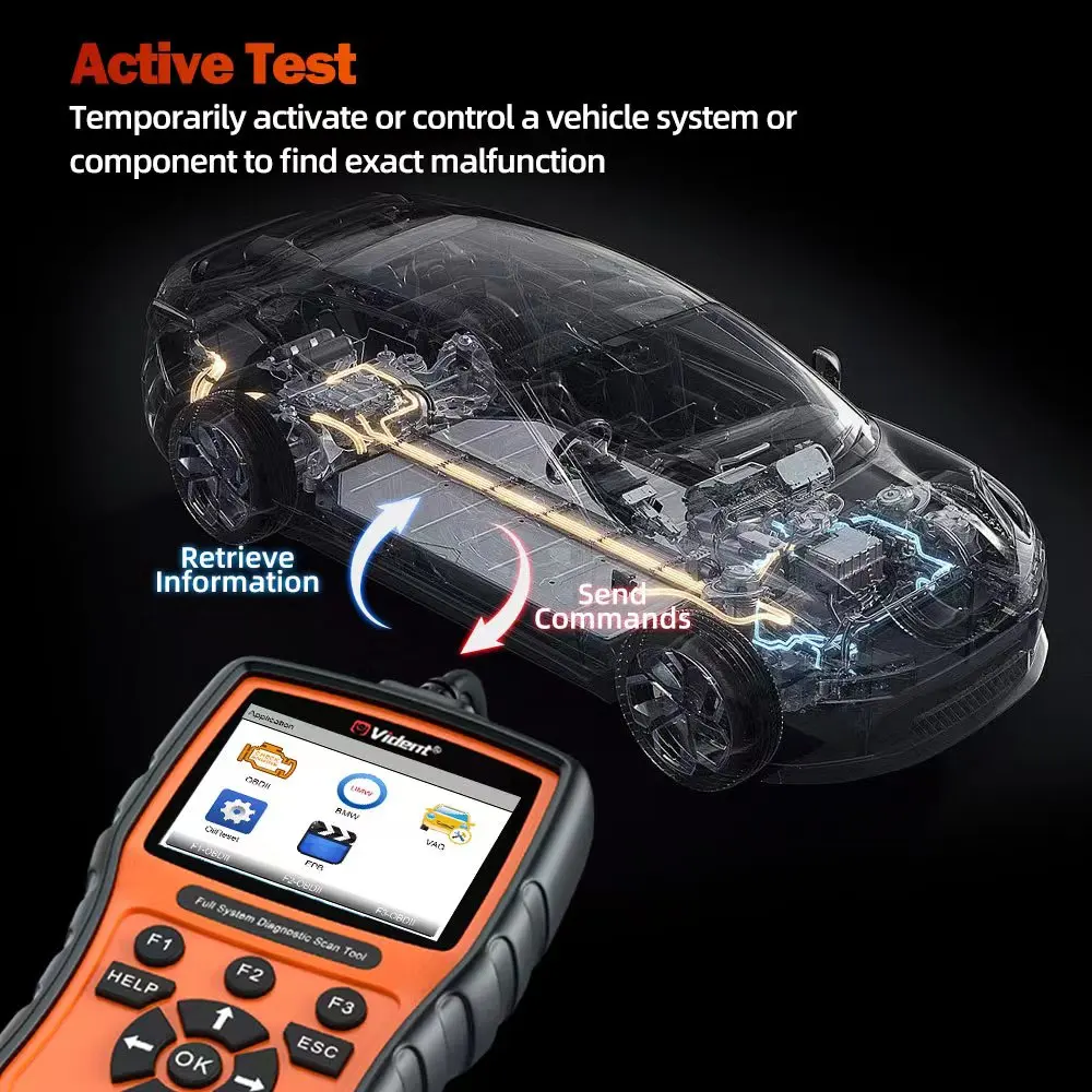 Сканер Vident V302pro Obd2 для Bmw диагностика всех систем кодирование ЭБУ двунаправленное