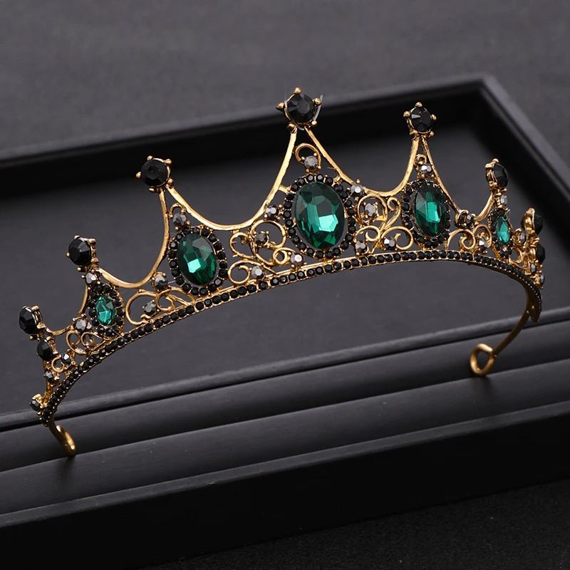 

Luxury Rhinestone Crystal Crown Bride Diadema Tiaras Headdress Prom Queen Hair Jewelry Wedding Bridal Hair Accessories