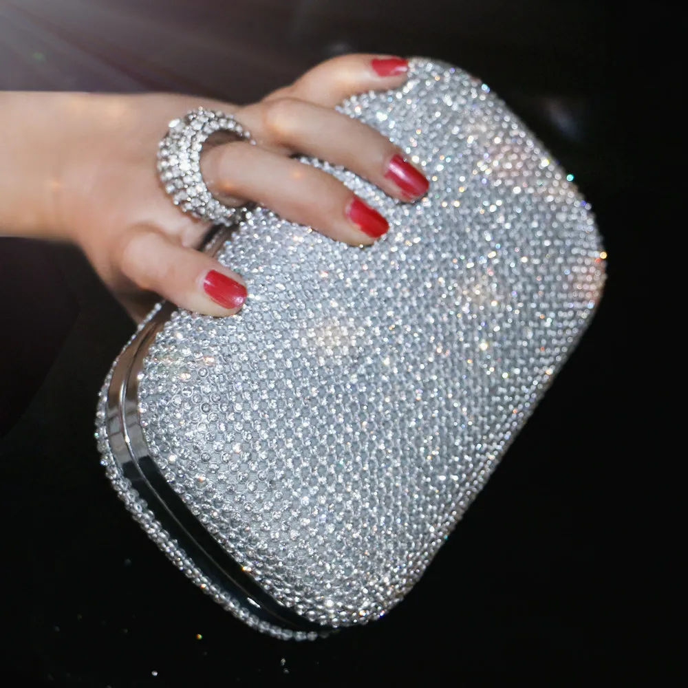 

Evening Clutch Bags Diamond-Studded Evening Bag With Chain Shoulder Bag Women's Handbags Wallets Evening Bag For Wedding