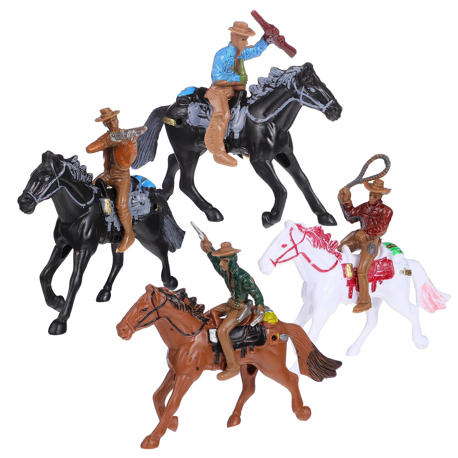 4 шт. ковбойская модель верховой езды западные игрушки детские модели