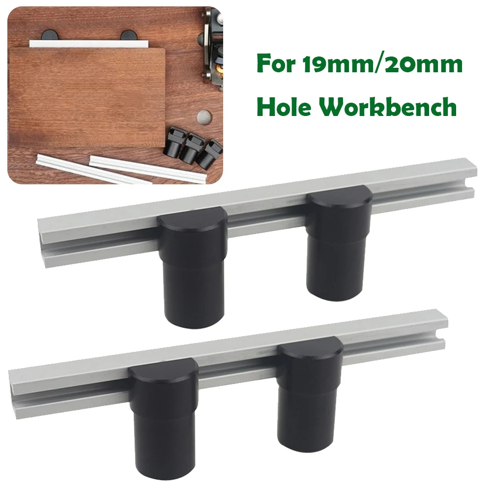 

Planing Stop Board For 20/19mm Hole Workbench Fixing Clamp Aluminum Alloy Baffle Plate Positioning Carpenter Woodworking Tool