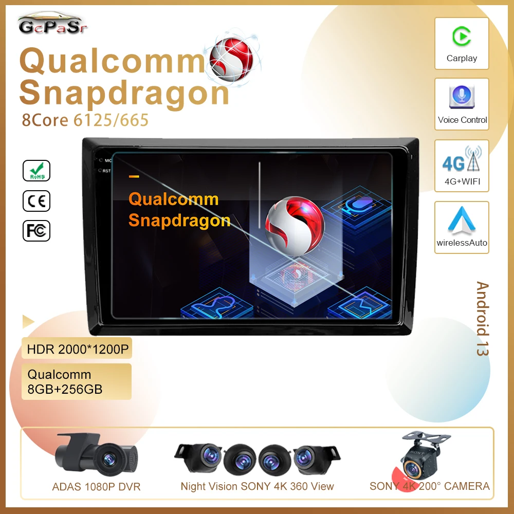 

Qualcomm For Volkswagen Beetle A5 2011 - 2019 Car Radio Multimedia Video Player Navigation GPS Android 13 No 2din 2 din dvd