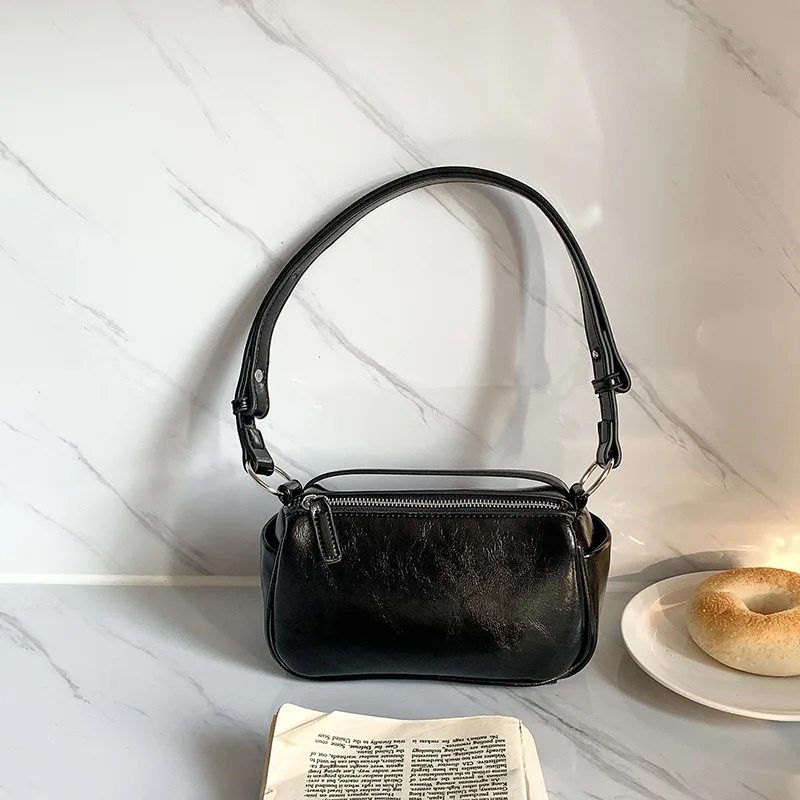 New Korean Version of Silver Handbag Bag Women's Fashion Messenger Bag Advanced Shoulder Small Square Bag Bolsa Cuadrada Pequeña