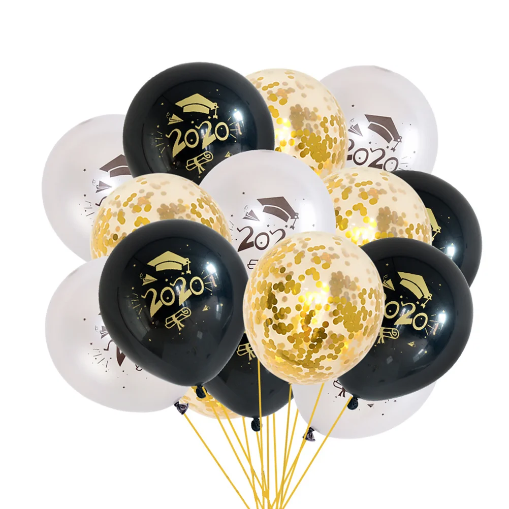 

Balloons Grad Party Graduation Balloon Latex Decorationfavors Congrats Mylar Decor Supplies Confeitti Doctoral Cap