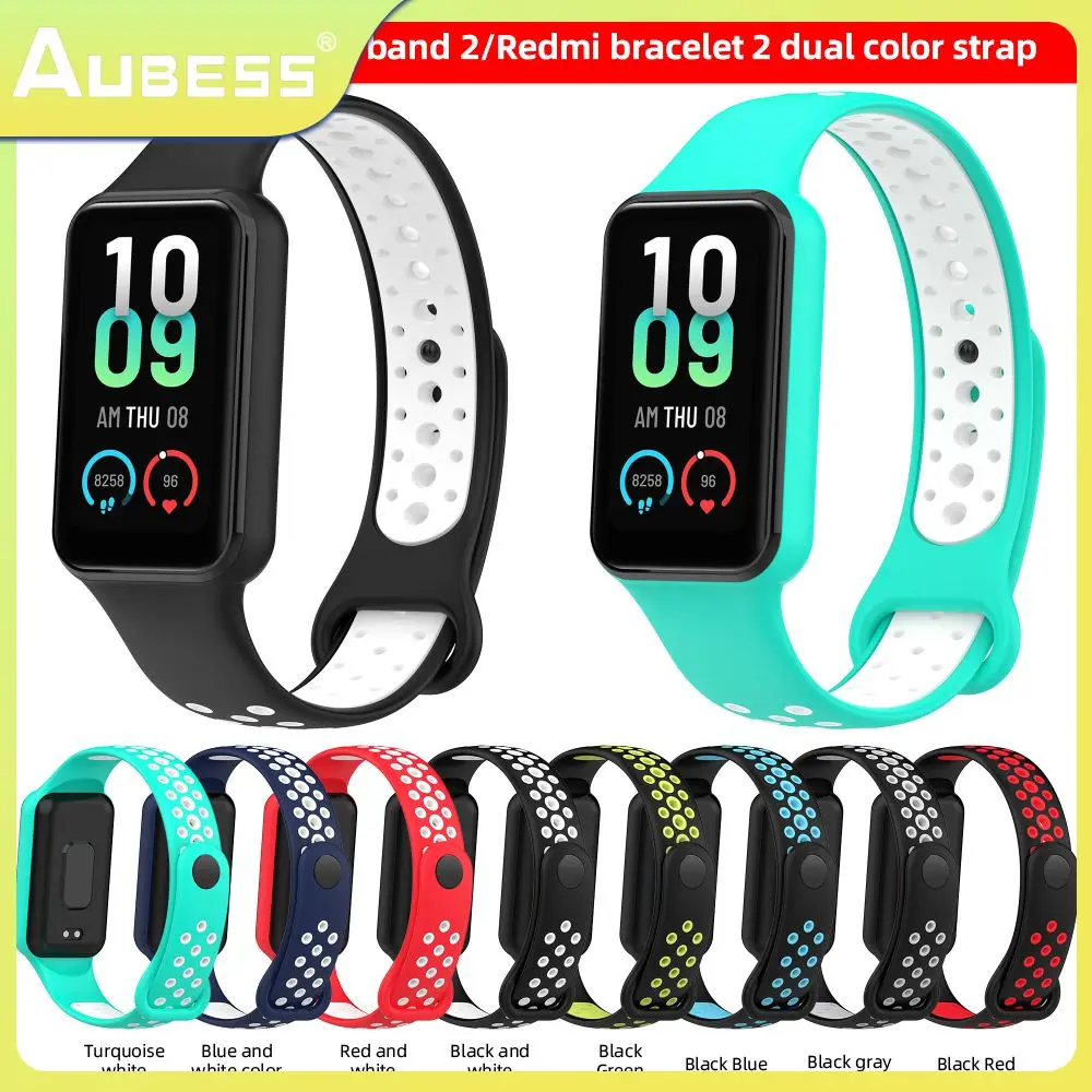 

Silicone Comfortable Smartwatch Replacement Wristband Lightweight Watchstrap For Redmi Band 2 Easy Installation Watchband