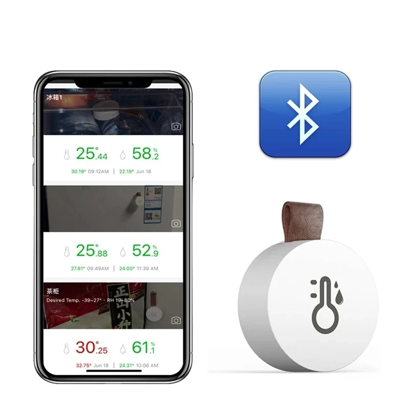 

Temperature and Humidity Sensor Wireless Smart Bluetooth Connection Remote Control Thermometer Smart Life Sensor