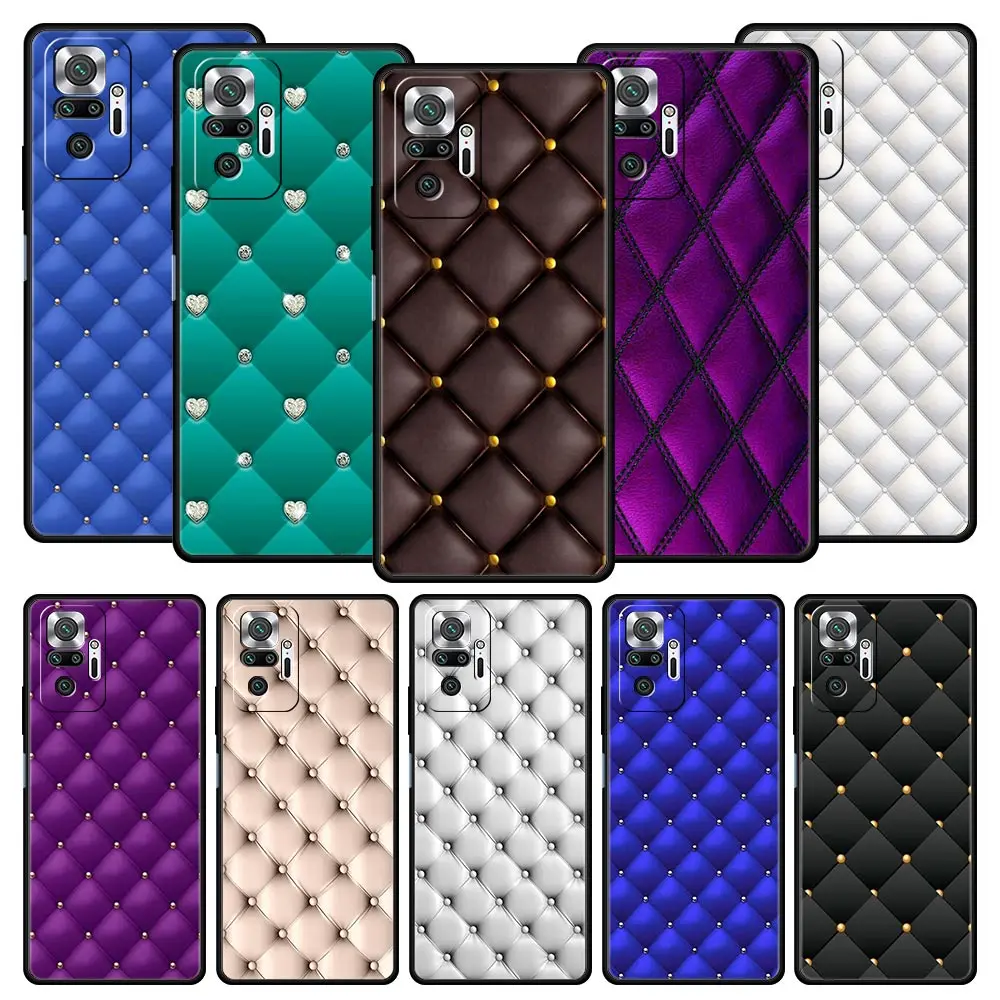 

Silicone Phone Case For Redmi Note 11 Pro+ 11T 10 10S 9S 9T 9A 9C 8 8T 8A 7 Case for Note 9Pro Cover Luxury Diamond Bling Shell