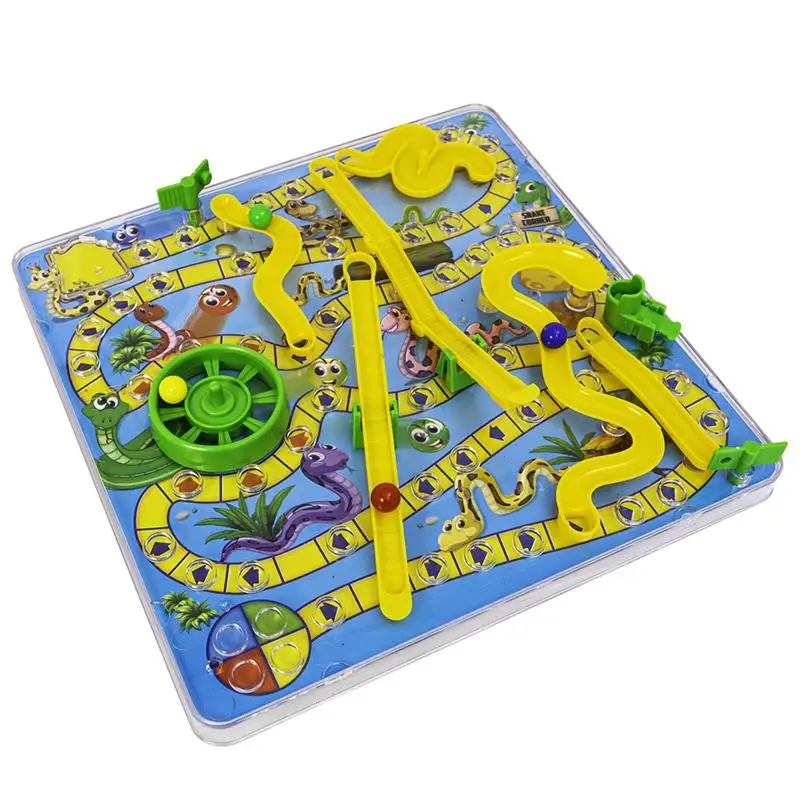 

3D Snake Ladder Board Game Toy Kids Educational Table Game For Children Toys Interesting Board Game Set Flying Chess Board Game