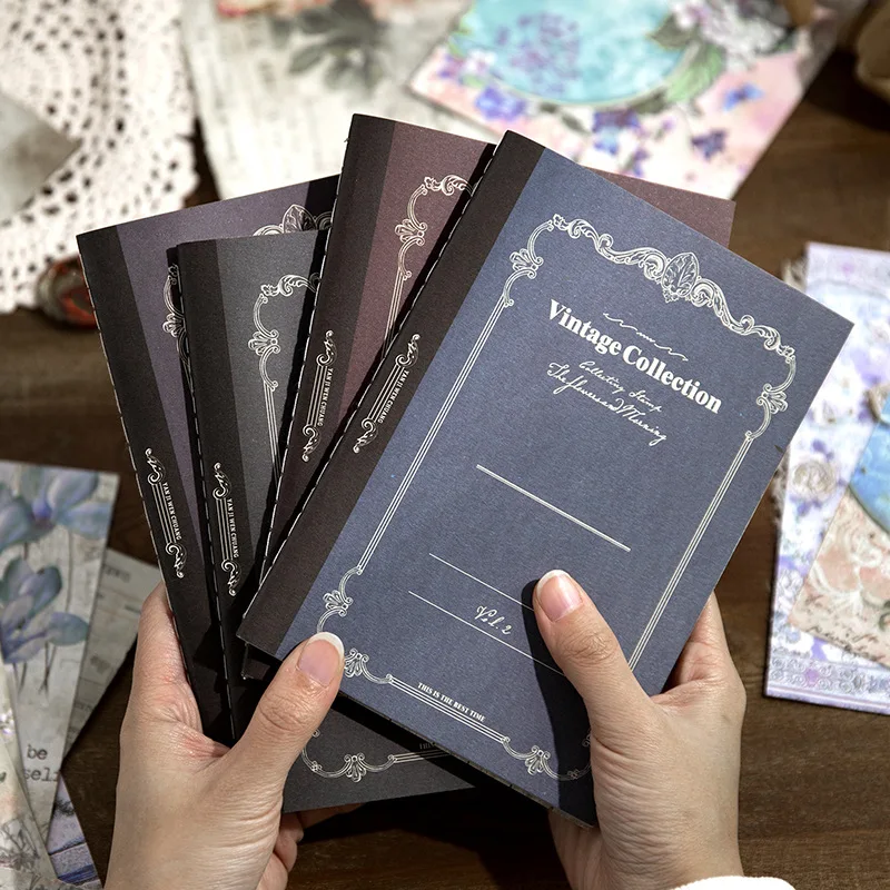 

80 шт., декоративная бумага для рисунков в стиле ретро, 125x175 мм