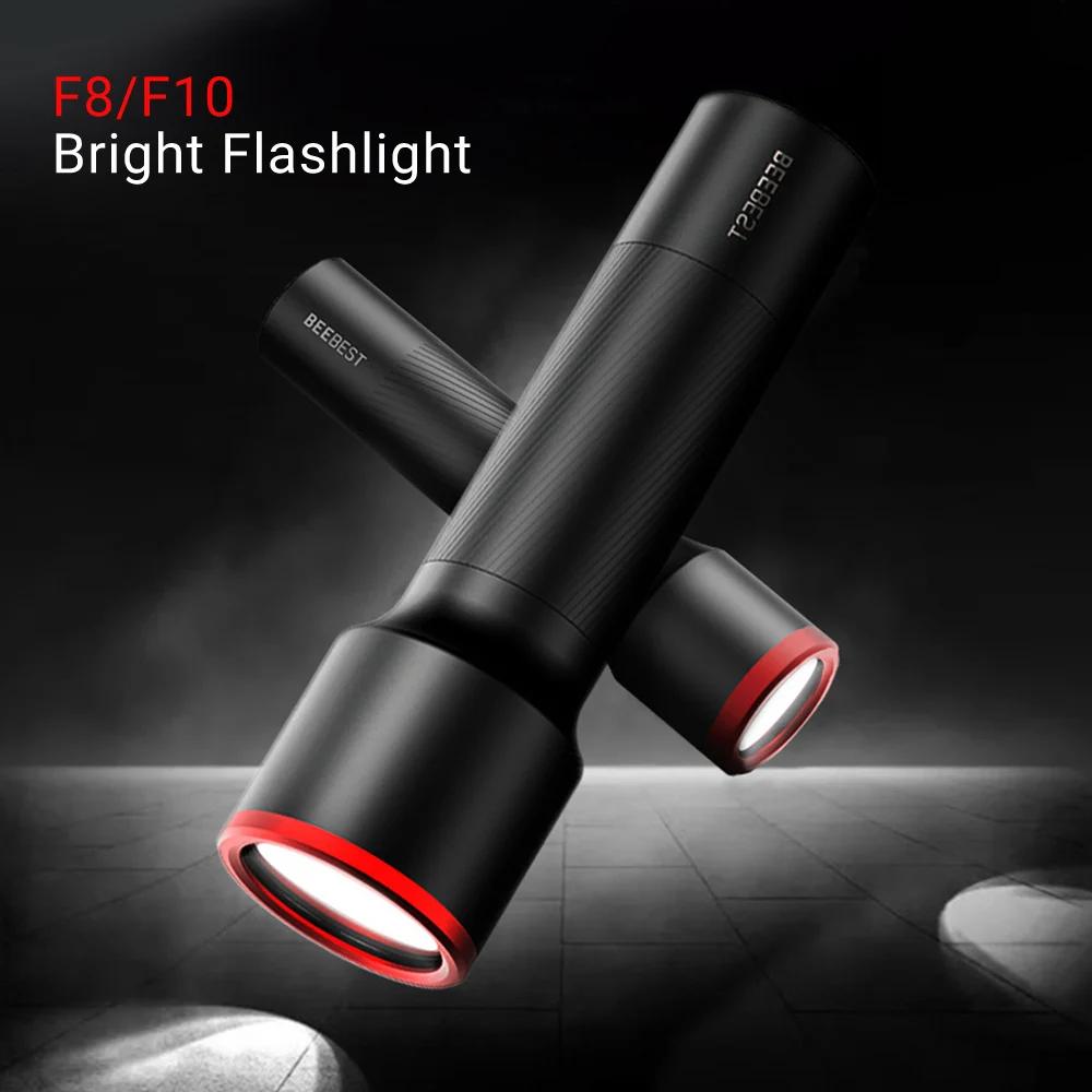 

F10/F8 Highlight Night Flashlight Night Fishing Camping Night Lighting Flashlight Waterproof USB Rechargeable Flashlight