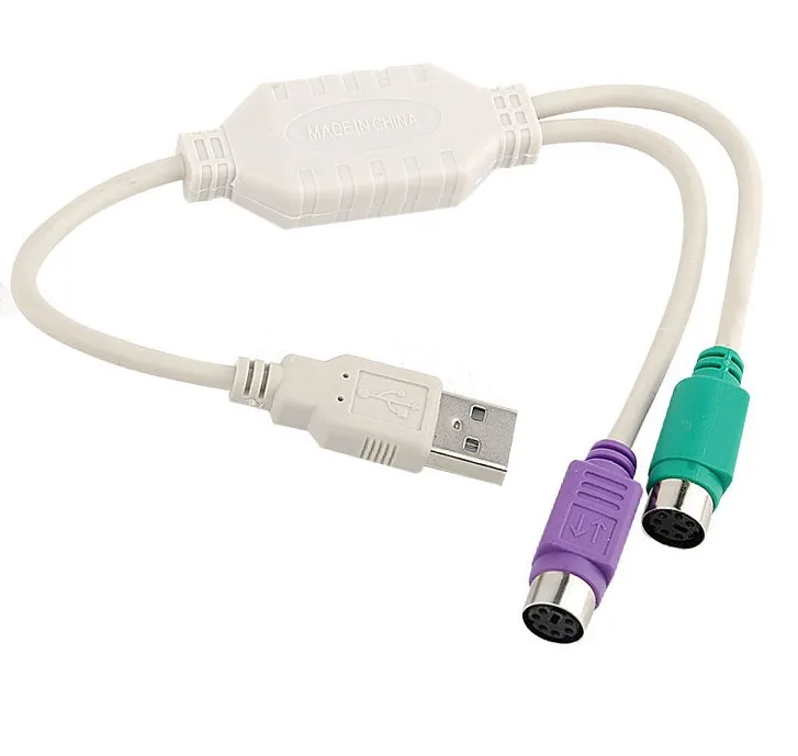 Cable de extensión USB macho a 6 pines para PS2, adaptador divisor...