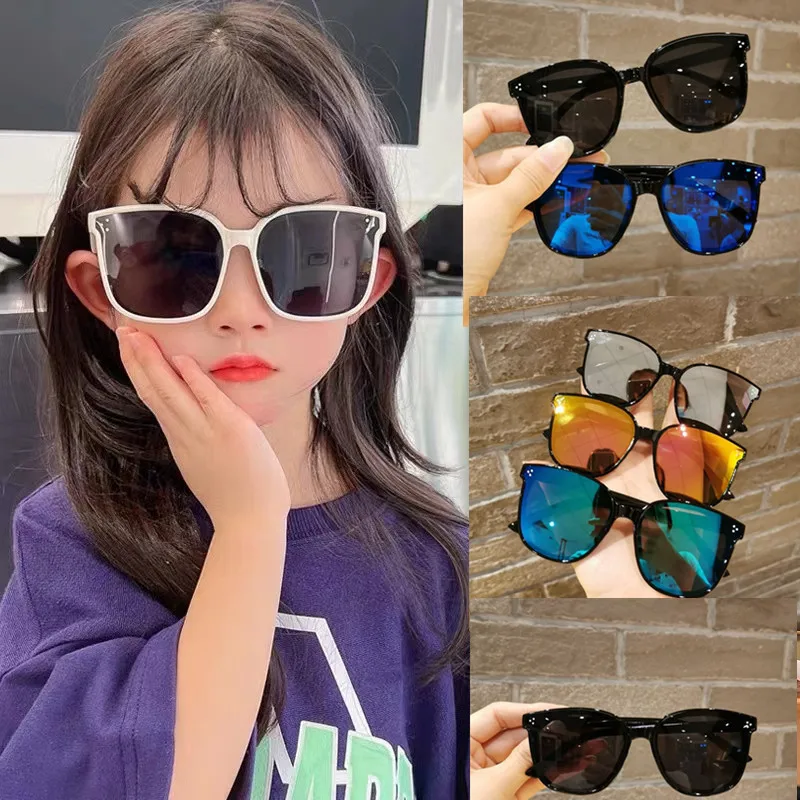 

Children Cat Eyes Sunglasses Square Glasses Kid Girl Boy Stylish Goggles Baby Student Eye Glasses Shades Party Eyewear Uv400