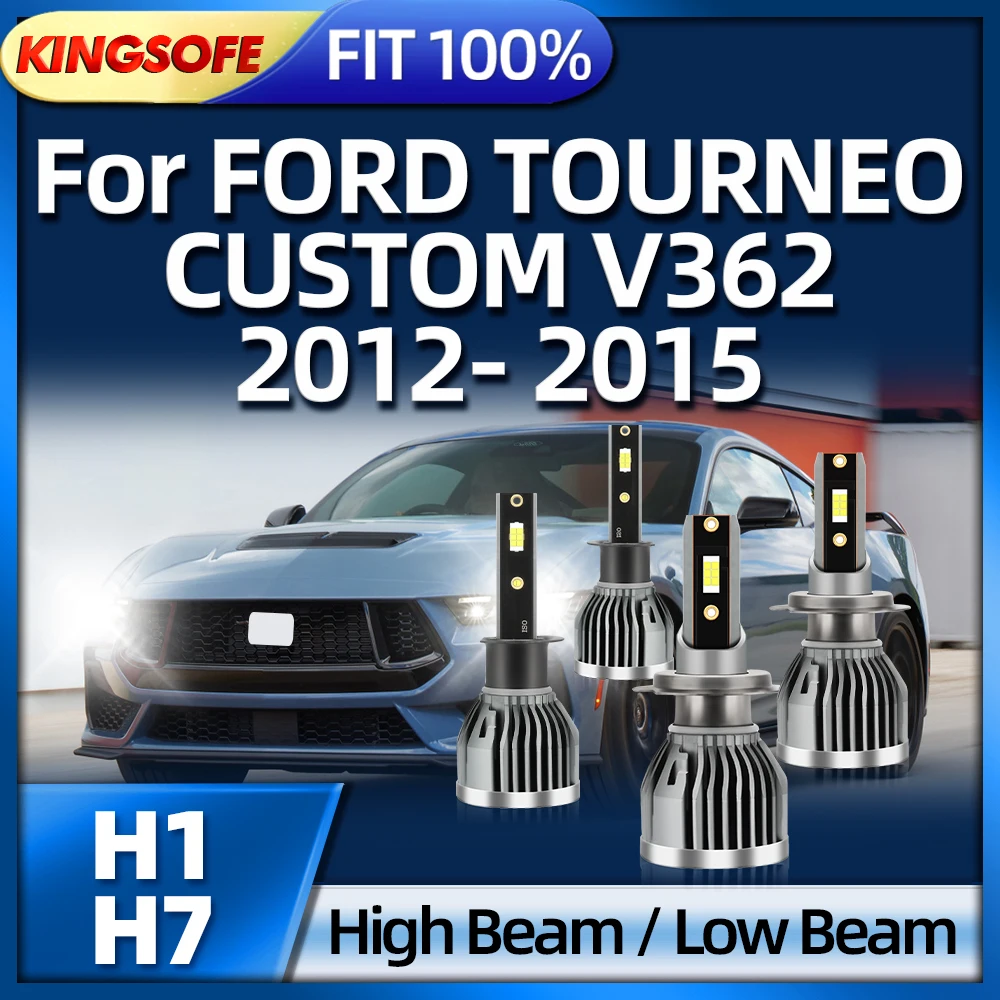 

KINGSOFE 6000K H7 H1 Светодиодная лампа автомобильная фара 26000LM фара для FORD TOURNEO CUSTOM V362 2012 2013 2014 2015