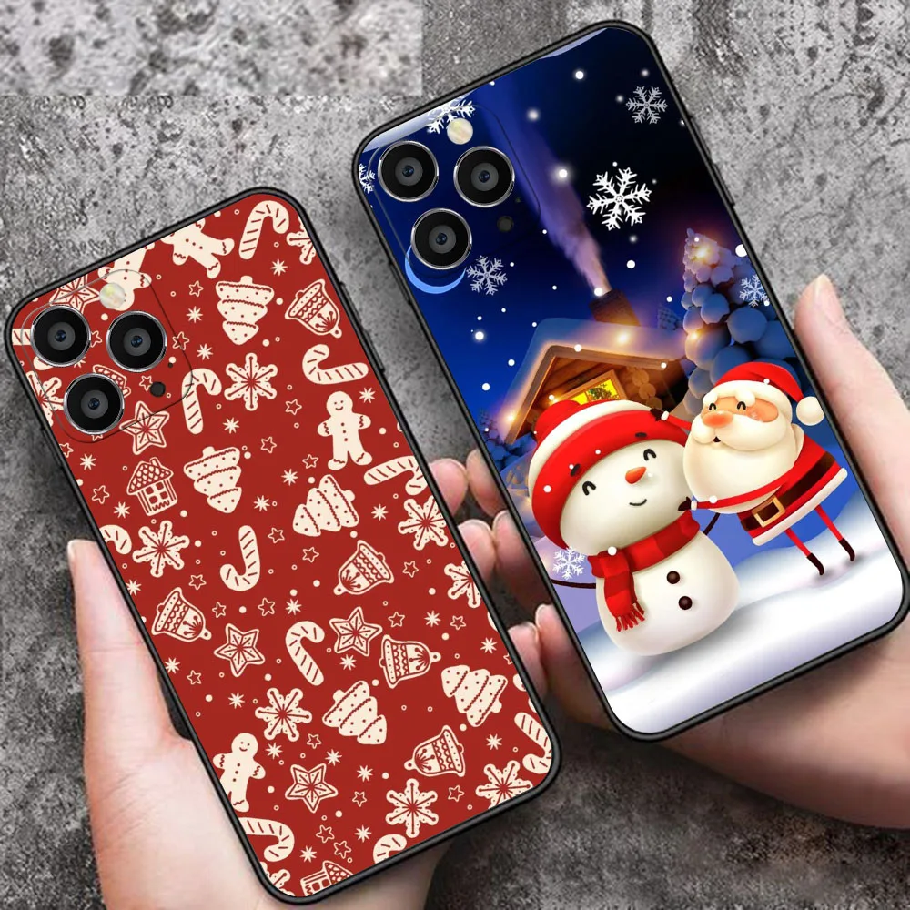 BK-35 Merry Christmas Silicone Case For Realme C25 C21Y C33 C31 6 6i 6S C2 C3 X2 XT C21 C12 Narzo 20 30A 50i Pro